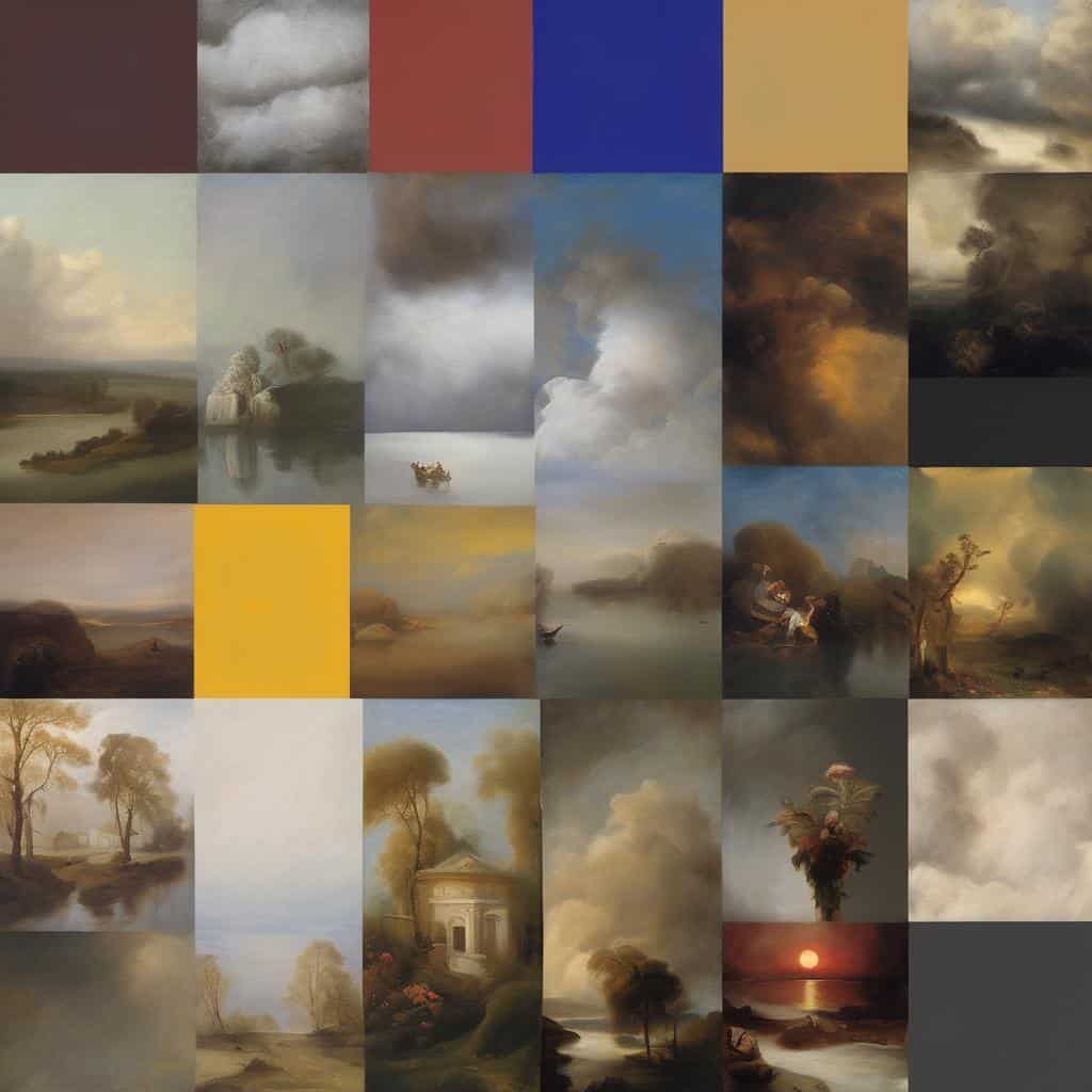 Νεωτεριστικές εικόνες τοπίων από καλλιτέχνες διαφορετικών εποχών.