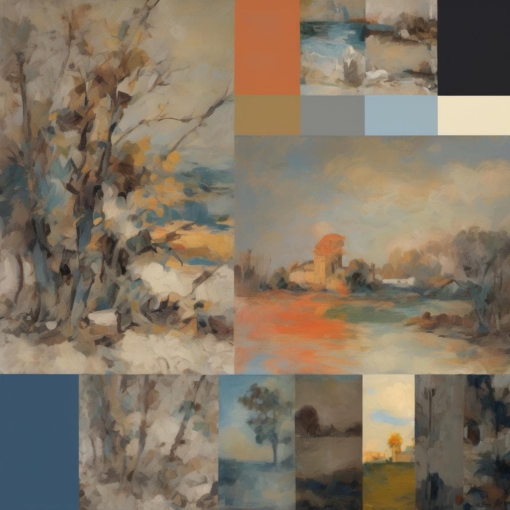 Παραδοσιακές ελαιογραφίες διαφορετικών εποχών και καλλιτεχνικών περιόδων, αφηγούνται την εξέλιξη της τέχνης μέσα από ζωγραφικά έργα.